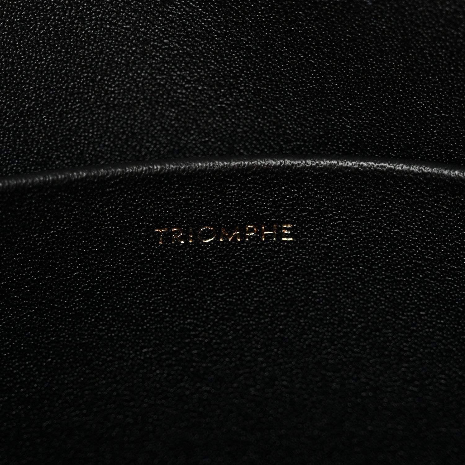 Celine Shiny Calfskin Triomphe Shoulder Bag Black 7 of 12