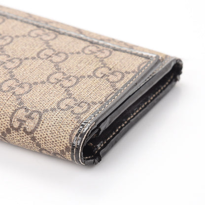 Gucci GG Supreme Monogram Tattoo Heart Continental Wallet Brown 11 of 13