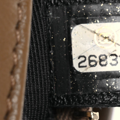 Chanel Aged Calfskin Chevron Quilted Small Gabrielle Hobo Green Navy Blue 8 of 15