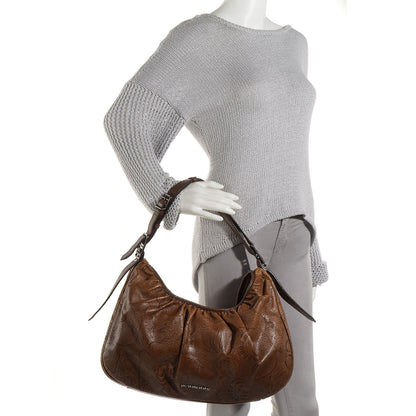 Burberry Lace Leather Avondale Hobo Degrade Brown 2 of 10