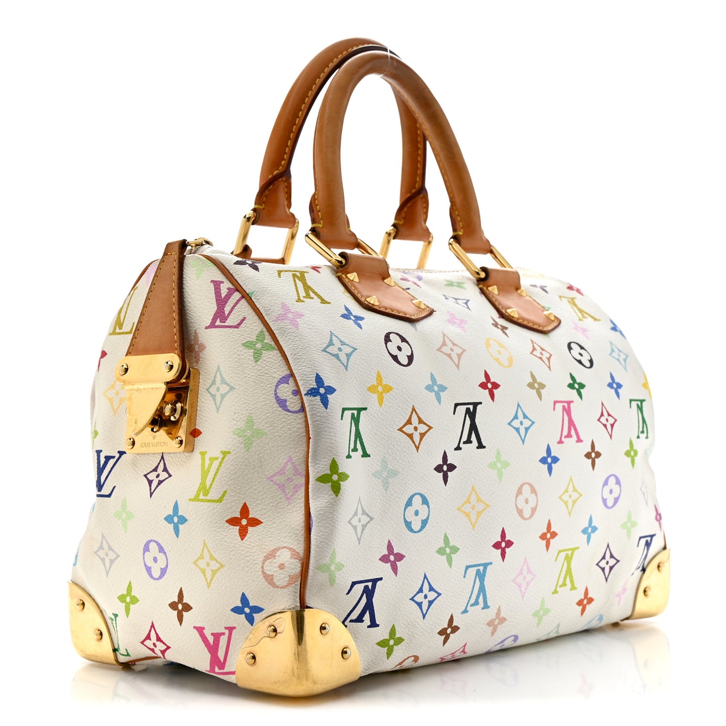 Monogram Multicolor Speedy 30 White
