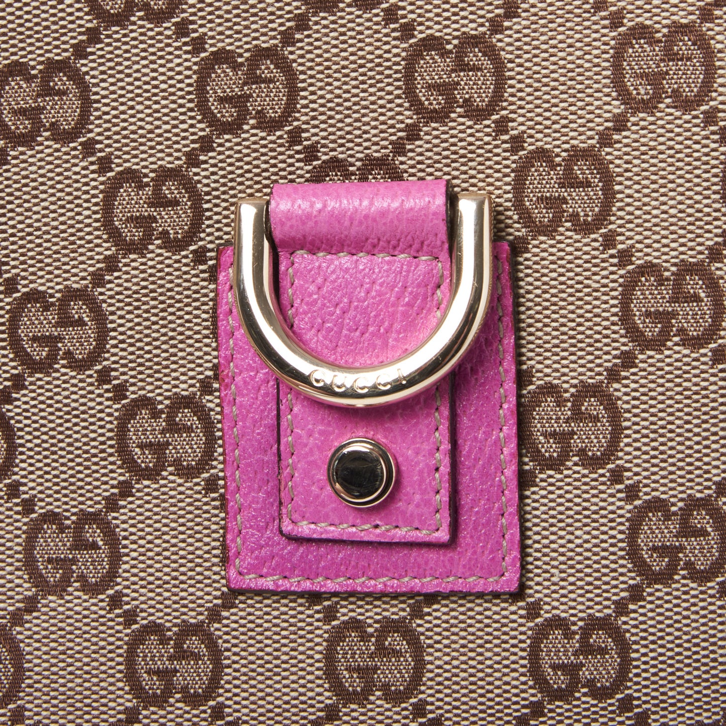 Monogram Medium Abbey D Ring Hobo Pink