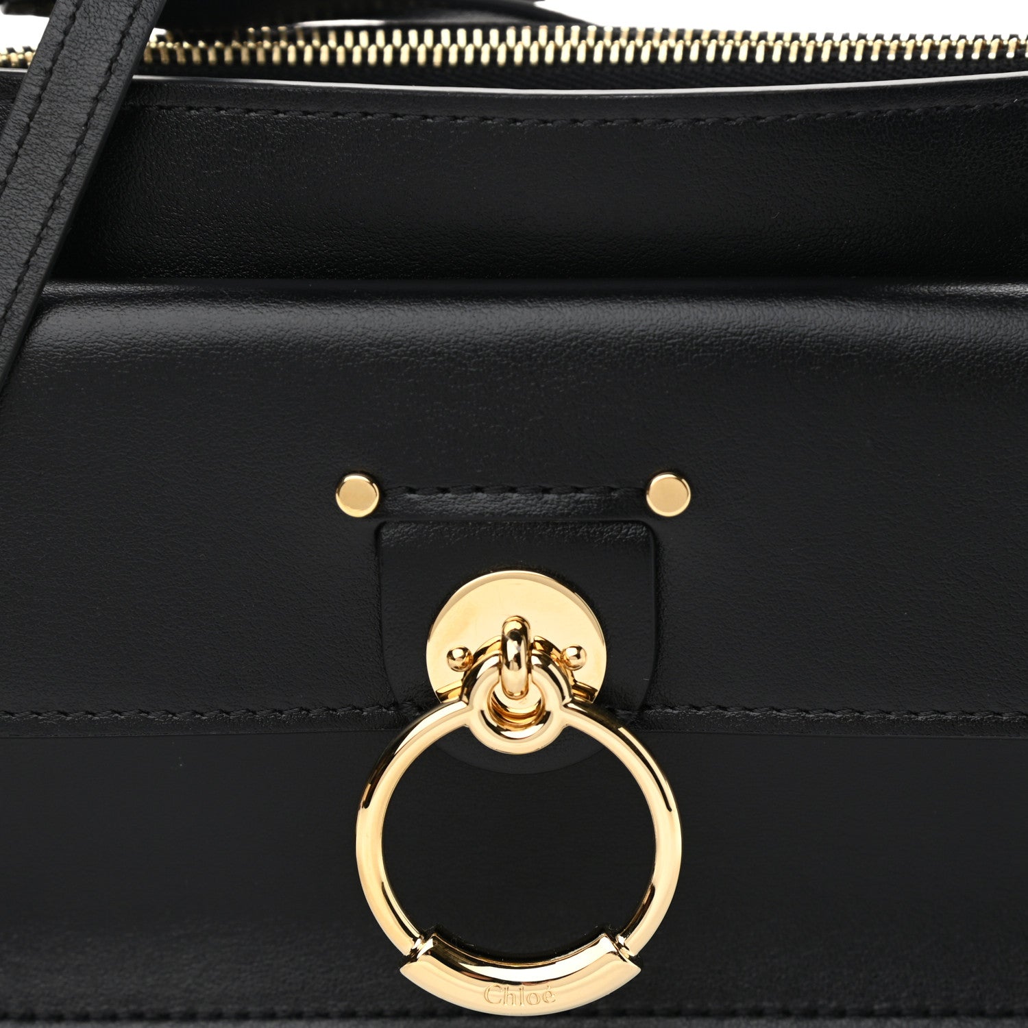 Chloe Calfskin Tess Mini Crossbody Bag Black 7 of 9