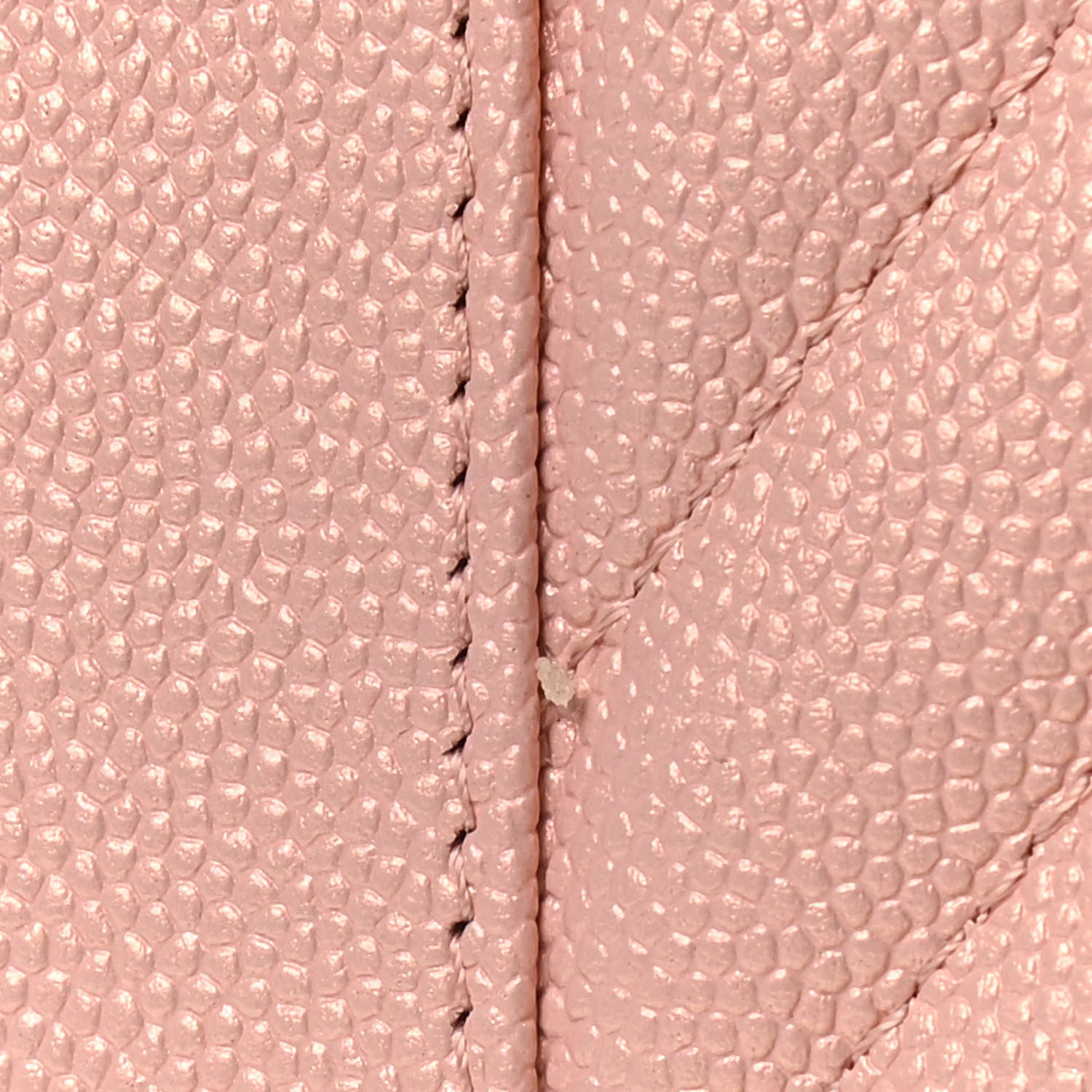 Chanel Metallic Caviar Quilted Vintage Mademoiselle Wallet On Chain WOC Light Pink 12 of 13