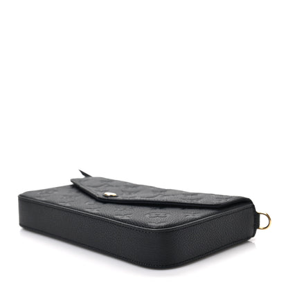 Louis Vuitton Empreinte Pochette Felicie Chain Wallet Black 3 of 8