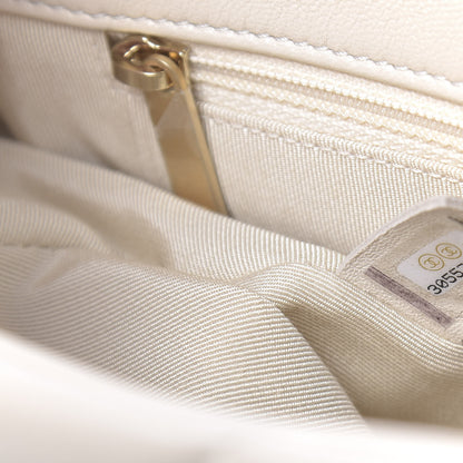 Chanel Goatskin Quilted Medium 19 Flap Beige 7 of 11
