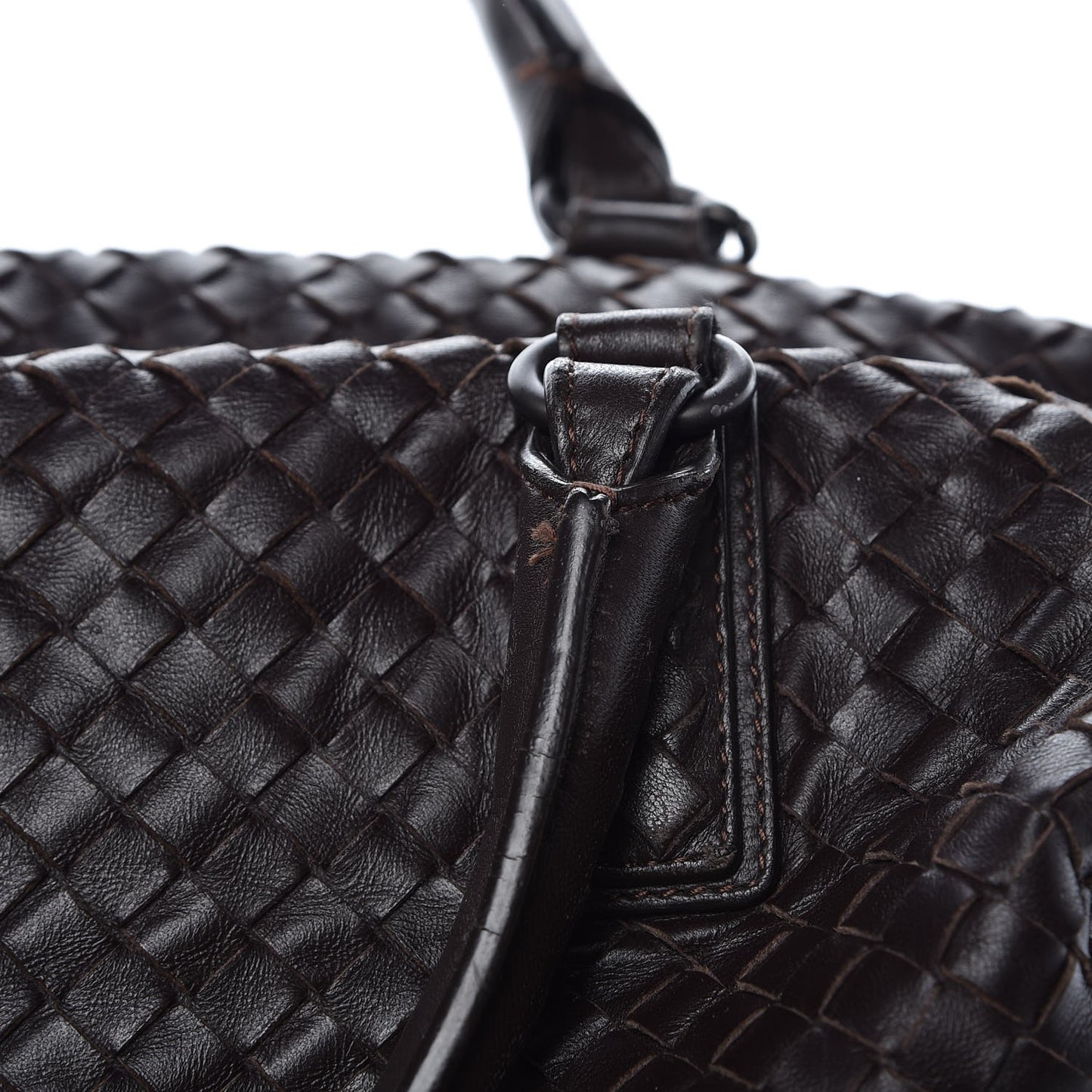 Nappa Intrecciato Maxi Convertible Tote Ebano