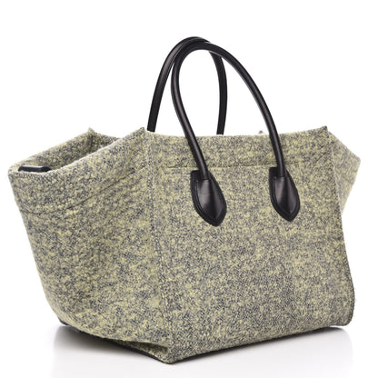 Celine Felt Medium Phantom Luggage Yellow Grey 3 of 11