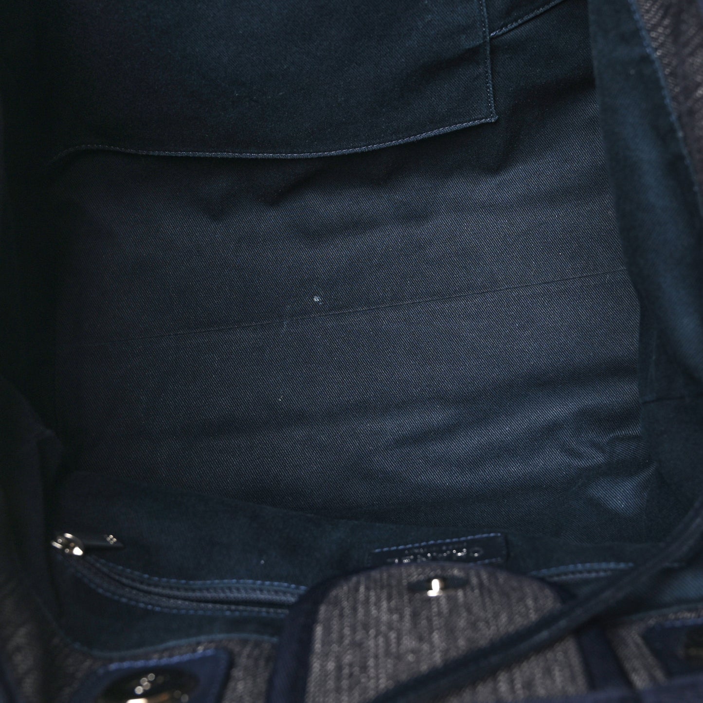 Denim Large Deauville Tote Dark Blue