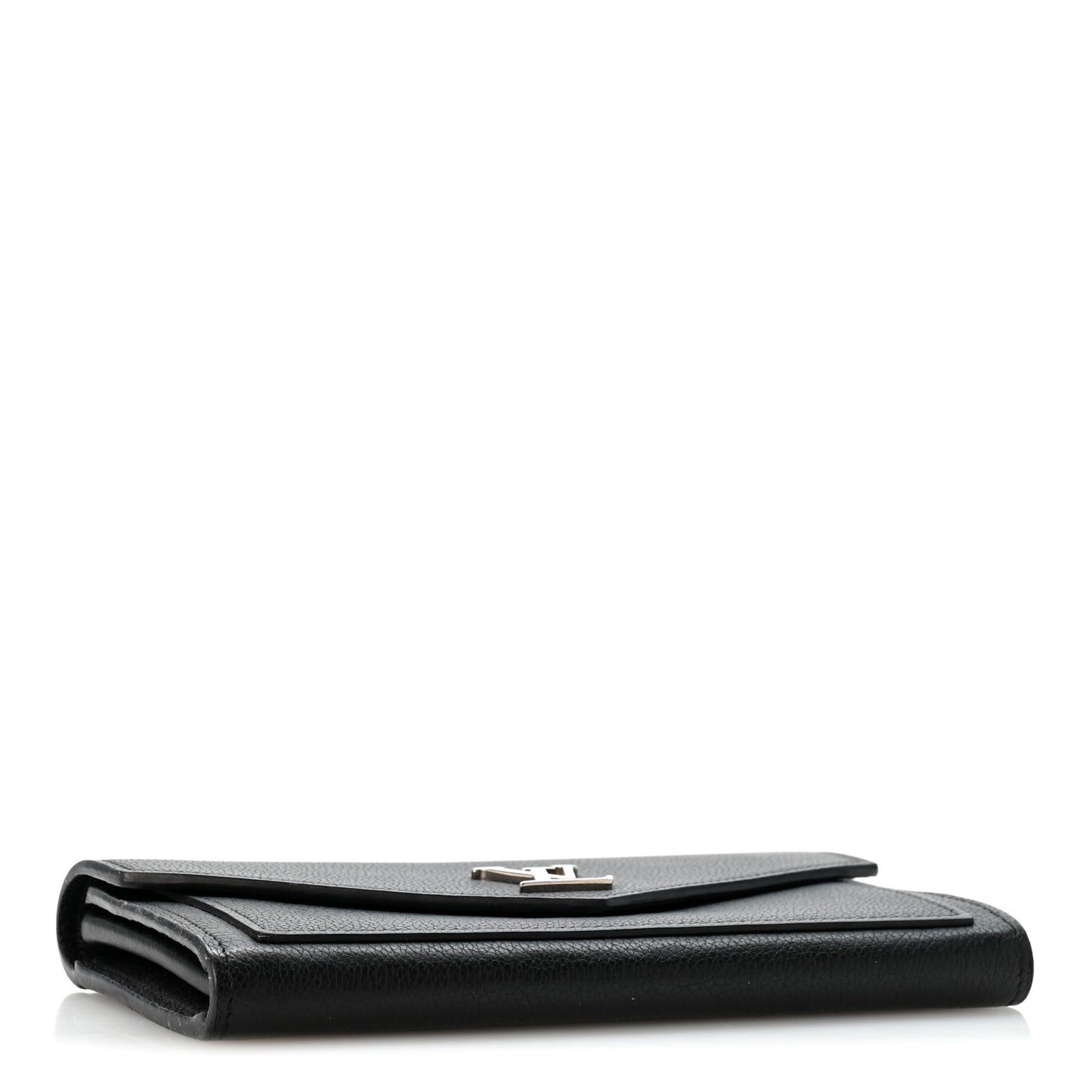 Soft Calfskin My Lockme Wallet Black