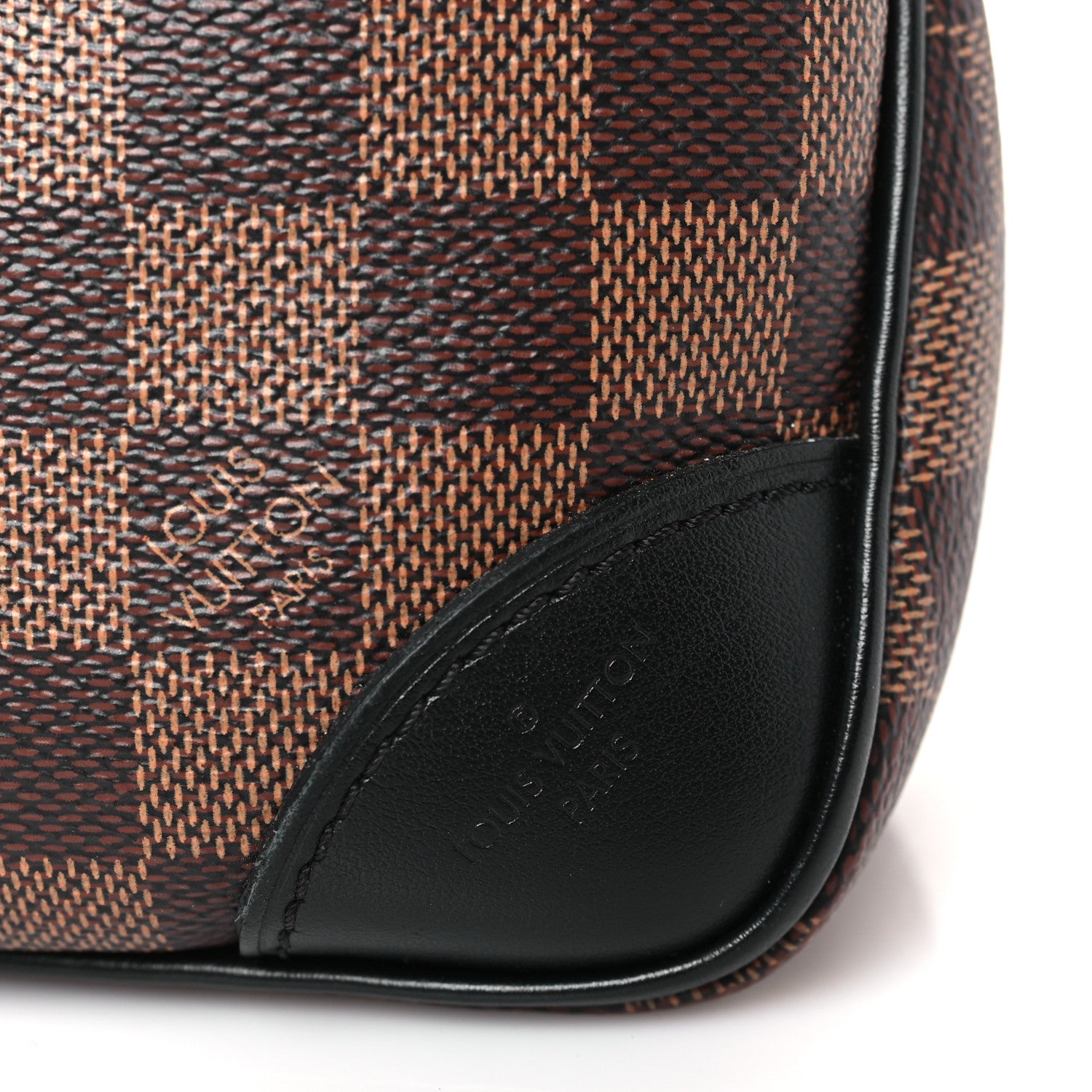 Louis Vuitton Damier Ebene Odeon PM Black 6 of 9