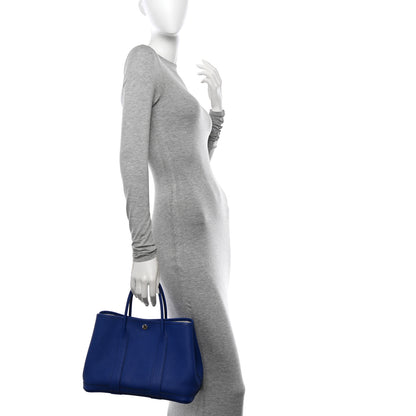 Hermes Negonda Garden Party 30 TPM Bleu Electrique 2 of 12