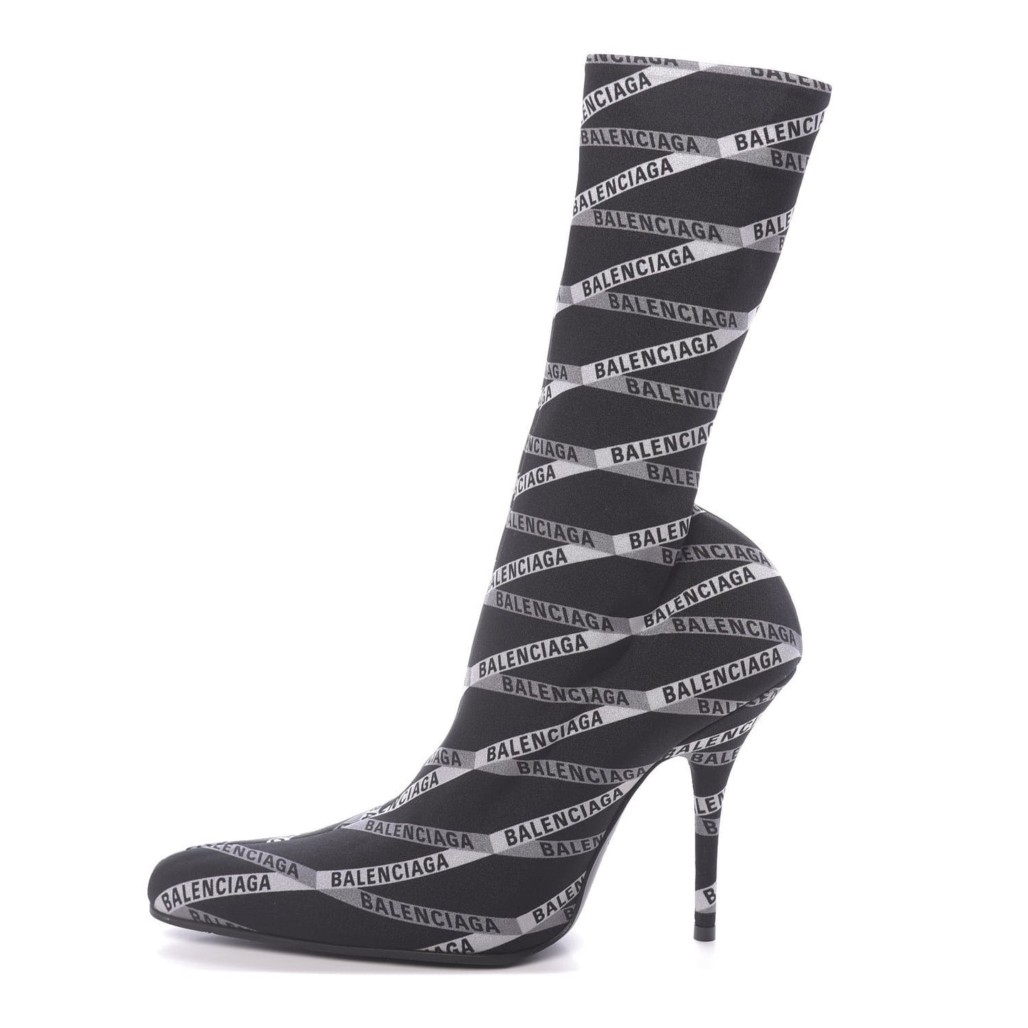 Spandex Losange Monogram 110mm Booties 39 Gris Black