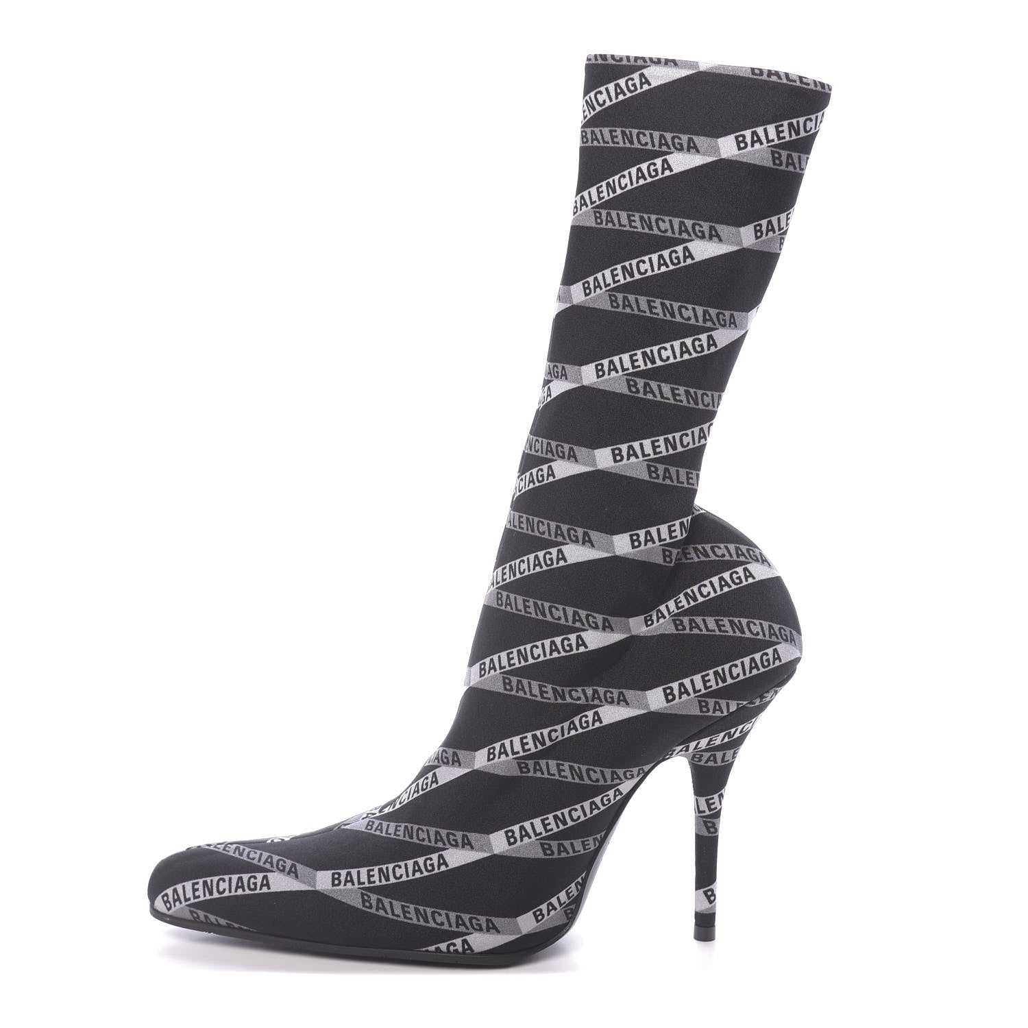 Balenciaga Spandex Losange Monogram 110mm Booties 39 Gris Black 1 of 7