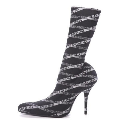 Balenciaga Spandex Losange Monogram 110mm Booties 39 Gris Black 1 of 7