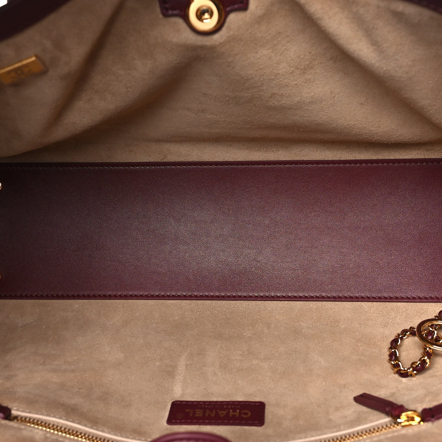 Chanel Calfskin Archetype Small Shopping Tote Dark Burgundy 5 of 10