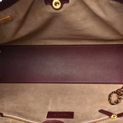 Chanel Calfskin Archetype Small Shopping Tote Dark Burgundy 5 of 10