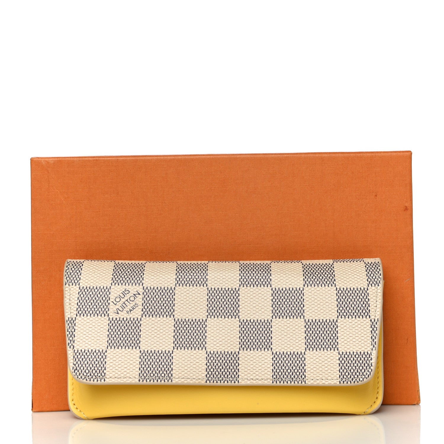 Louis Vuitton Damier Azur Woody Sunglasses Case Pineapple 10 of 10