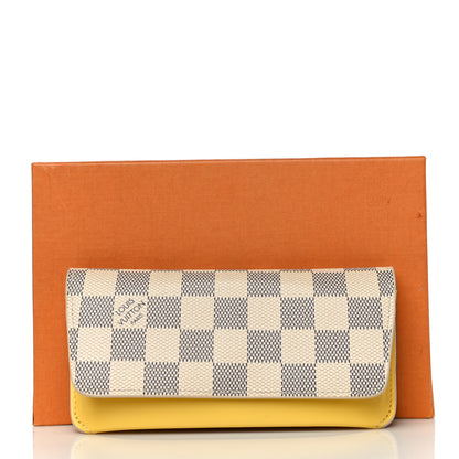 Louis Vuitton Damier Azur Woody Sunglasses Case Pineapple 10 of 10