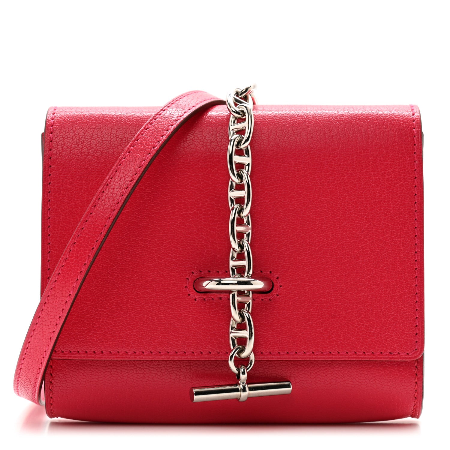 Hermes Chevre Chamkila Chaine d'Ancre To Go Wallet Rose Extreme 1 of 11