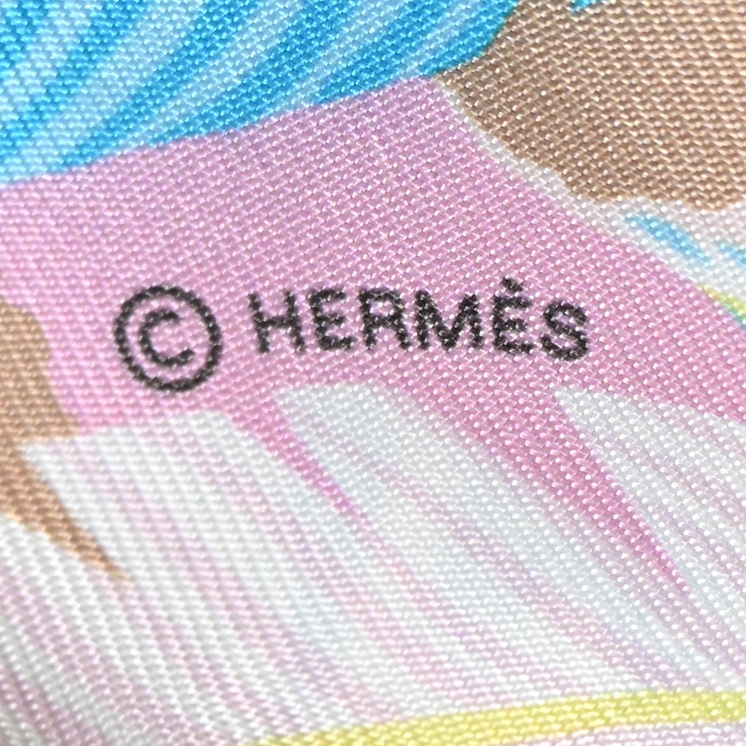 Hermes Silk Jaguar Quetzal Twilly Rose Beige Orange 3 of 10