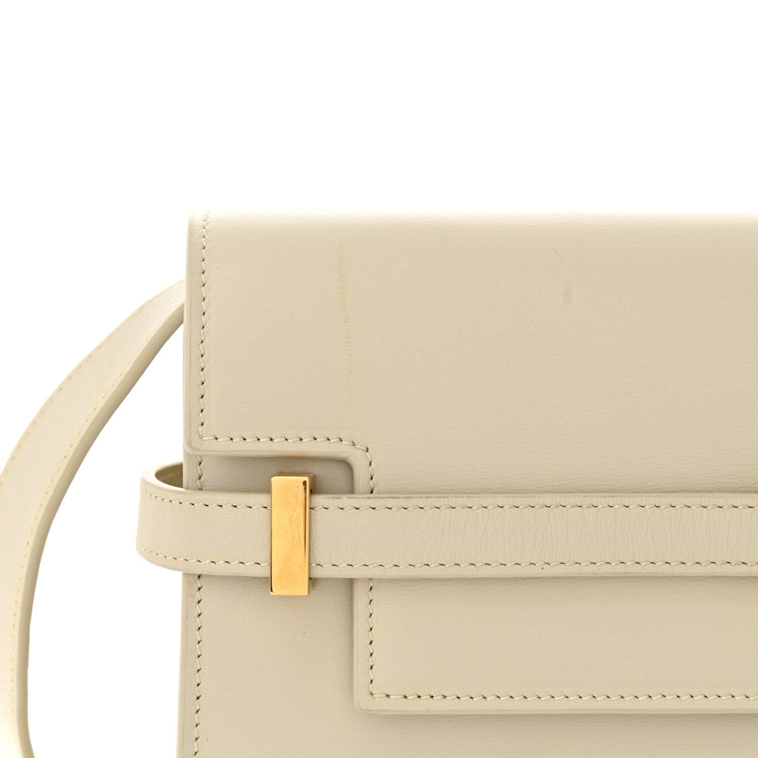 Saint Laurent Smooth Calfskin Manhattan Shoulder Bag Crema Soft 13 of 13