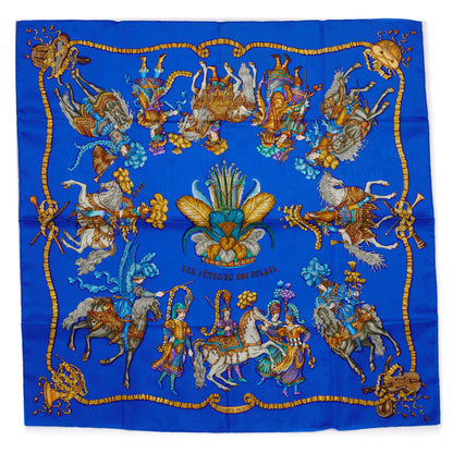 Hermes Silk Jacquard Les Fetes Du Roi Soleil Scarf 90 1 of 4