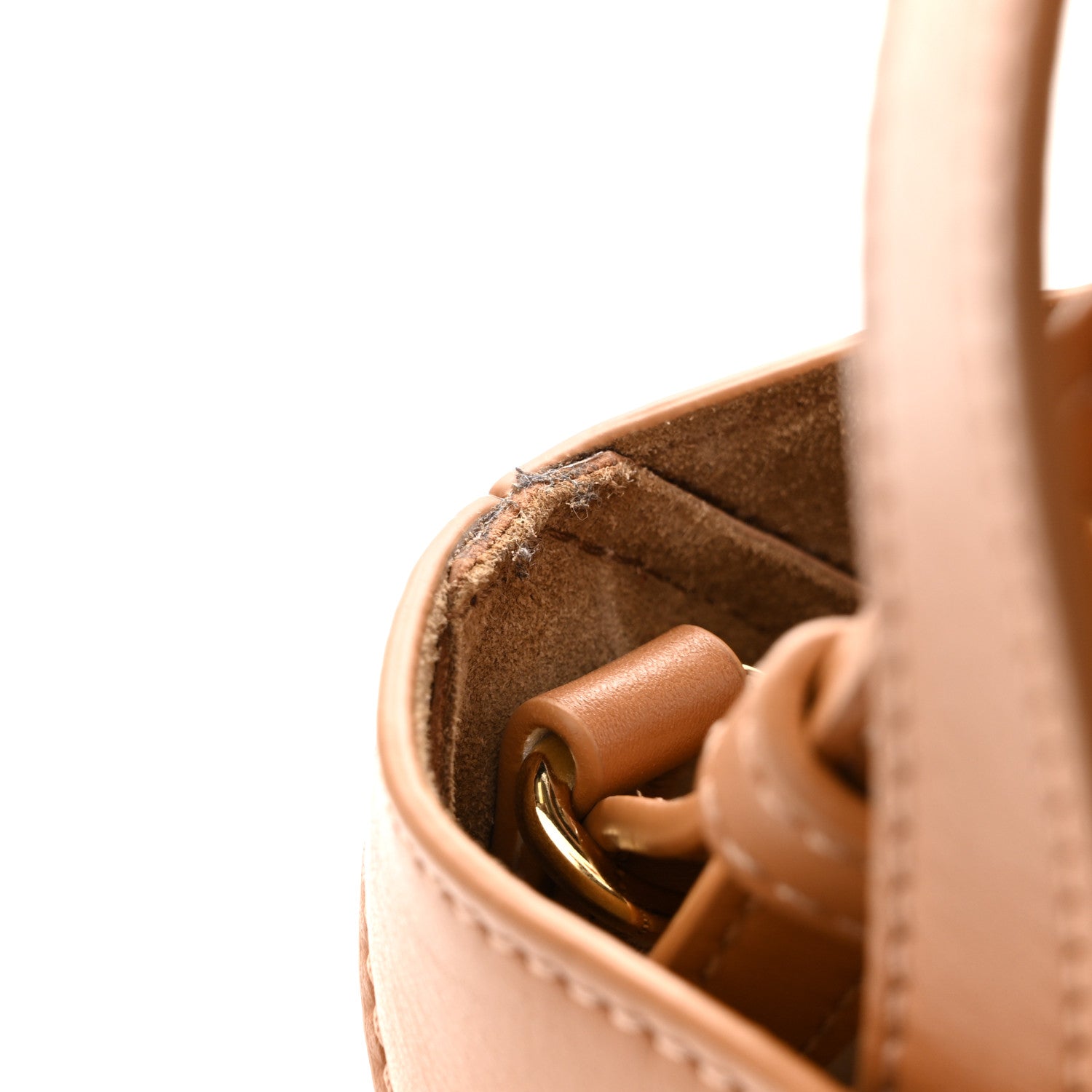 Loewe Shiny Calfskin Mini Puzzle Fold Tote Warm Desert 11 of 12
