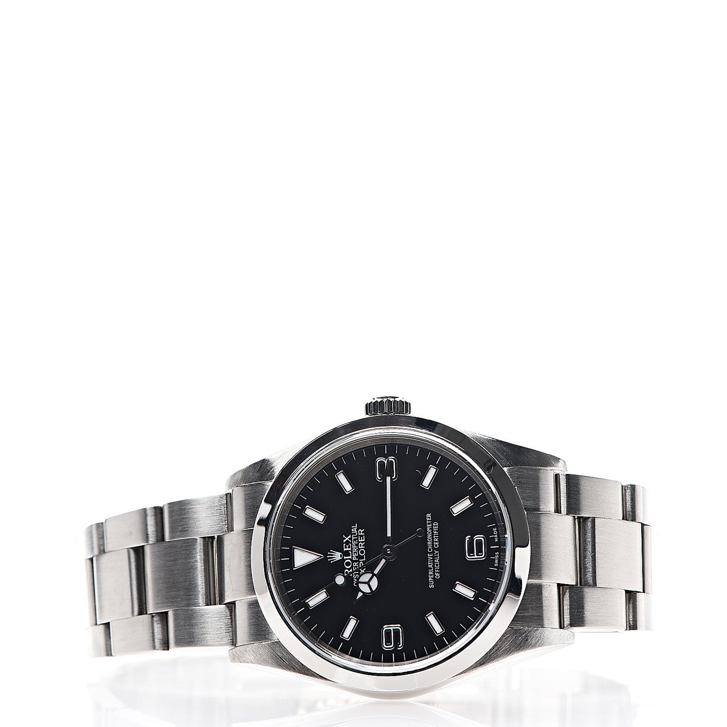 Stainless Steel 36mm Oyster Perpetual Explorer Watch Black 114270