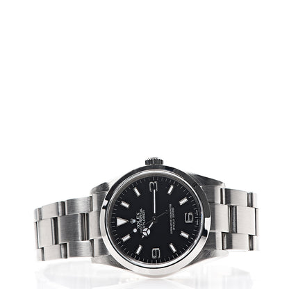 Rolex Stainless Steel 36mm Oyster Perpetual Explorer Watch Black 114270 2 of 5