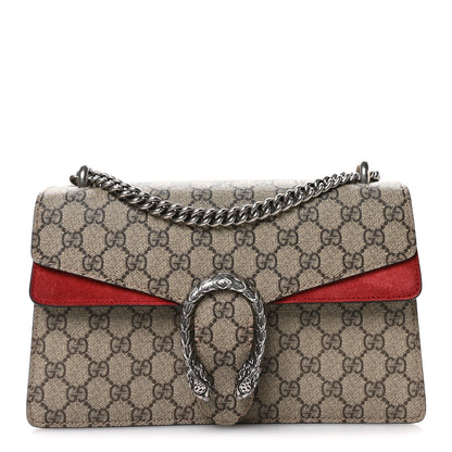 Gucci GG Supreme Monogram Small Dionysus Shoulder Bag Red 1 of 10