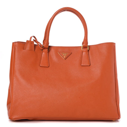 Prada Saffiano Lux Large Tote Papaya 1 of 14