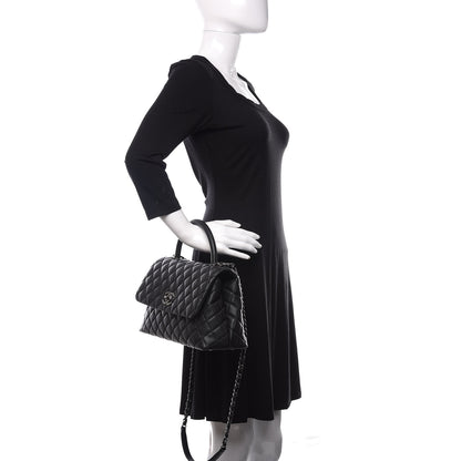 Chanel Caviar Quilted Small Coco Handle Flap Black 3 of 11