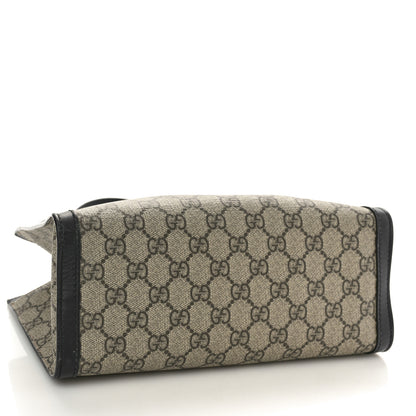 Gucci GG Supreme Monogram Small Padlock Tote Black 4 of 10