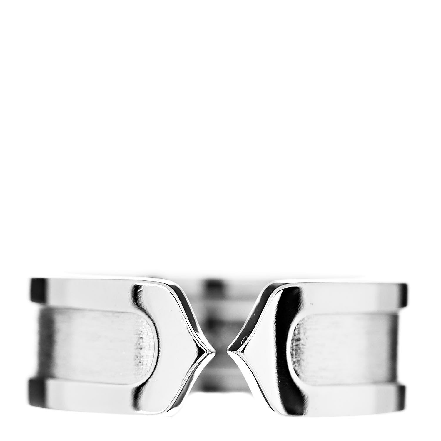 Cartier 18K White Gold 6.5mm C De Ring 49 4.75 1 of 5