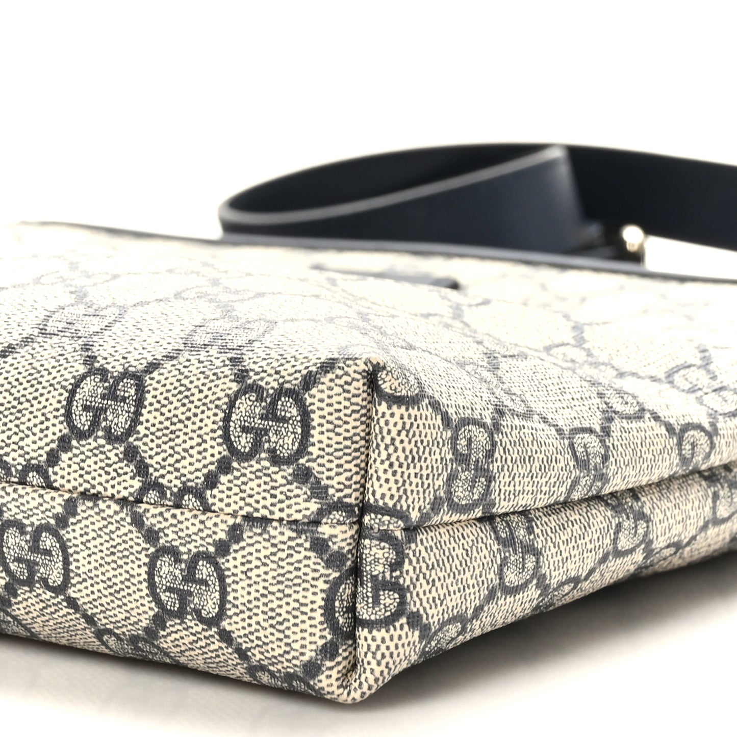 GG Plus Monogram Medium Flat Messenger Bag Navy