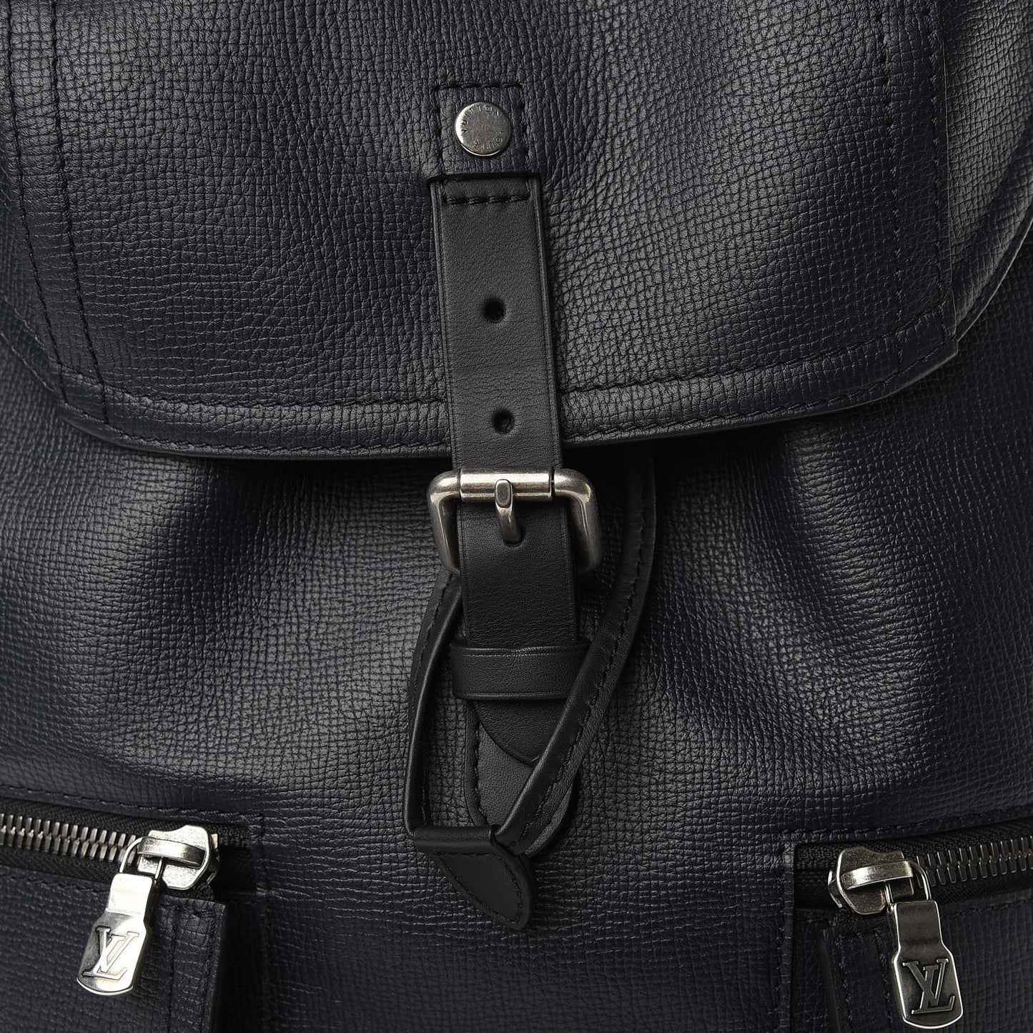 Utah Calfskin Canyon Backpack Blue Marine
