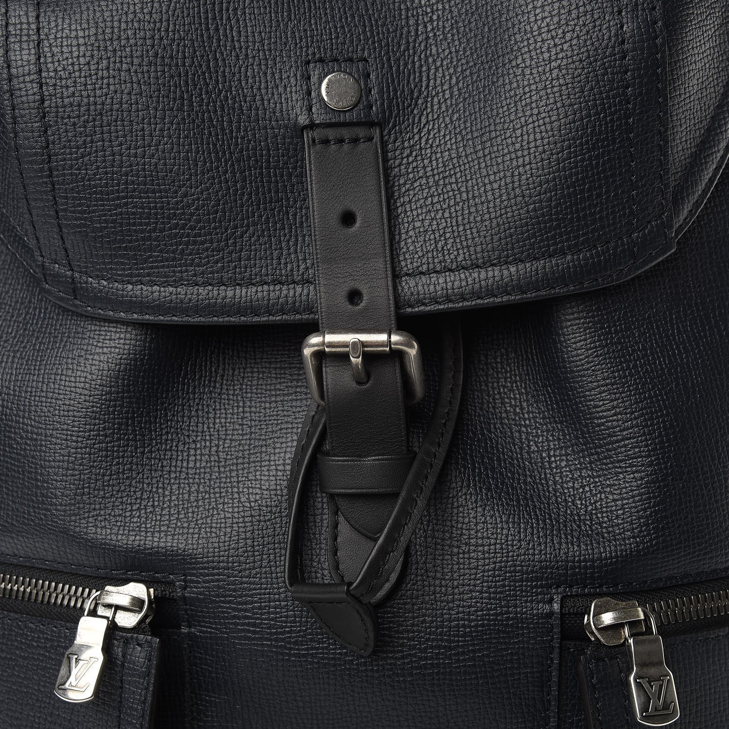 Louis Vuitton Utah Calfskin Canyon Backpack Blue Marine 8 of 11