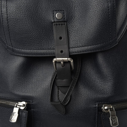 Louis Vuitton Utah Calfskin Canyon Backpack Blue Marine 8 of 11