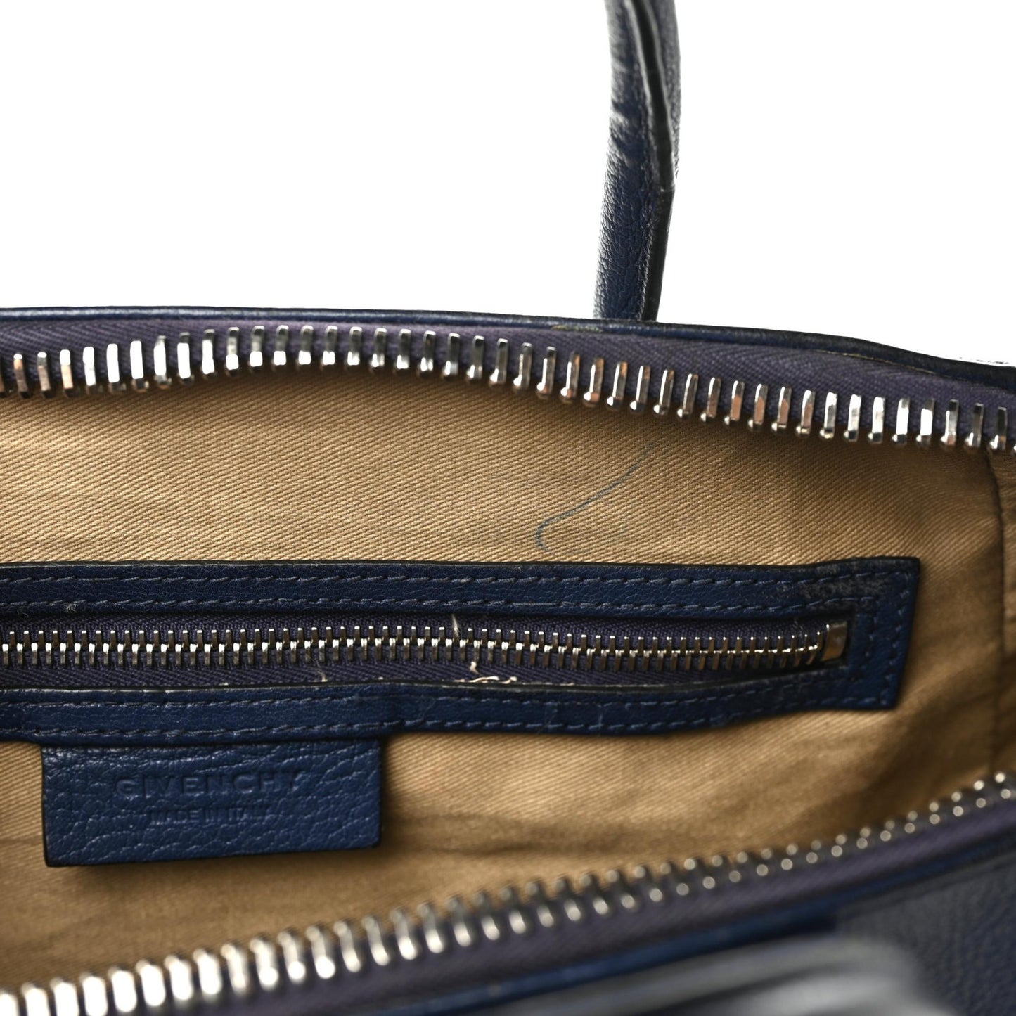 Sugar Goatskin Medium Antigona Navy