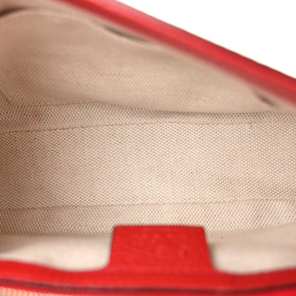 Gucci Pebbled Calfskin Medium Soho Flap Crossbody Vibrant Red 4 of 9
