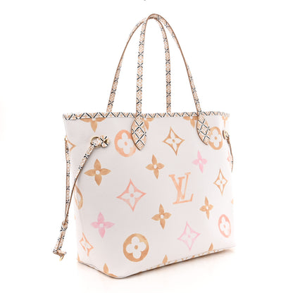 Louis Vuitton Monogram Giant By The Pool 2.0 Neverfull MM Beige 4 of 11