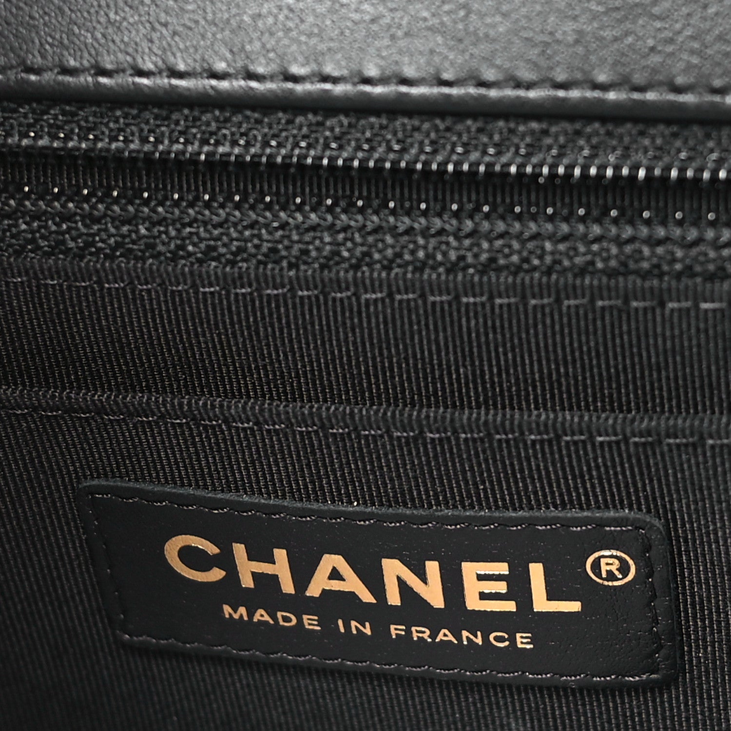 Chanel Calfskin Chevron Quilted Medium Statement Flap Black 6 of 10