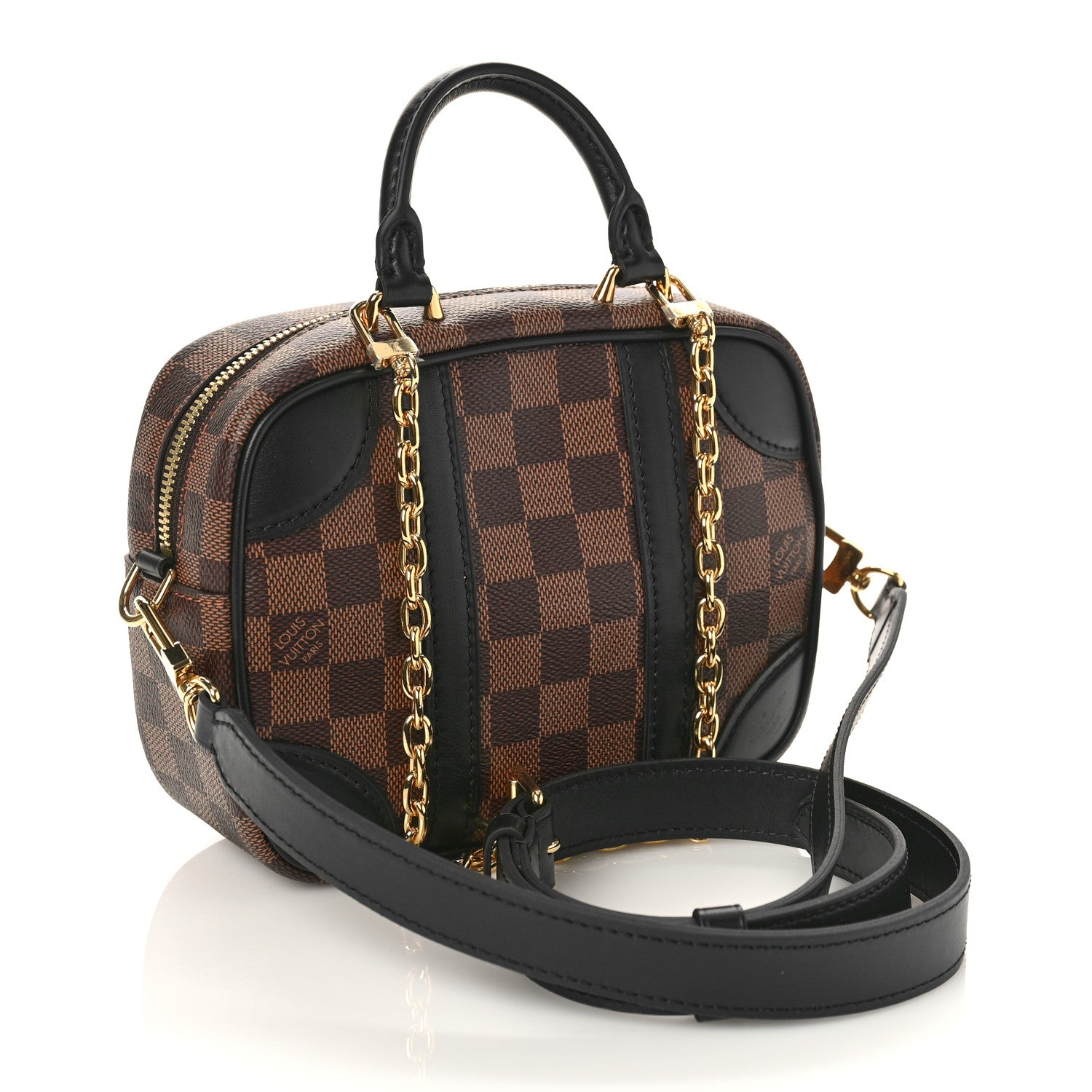 Louis Vuitton Damier Ebene Valisette Souple BB Black 3 of 7