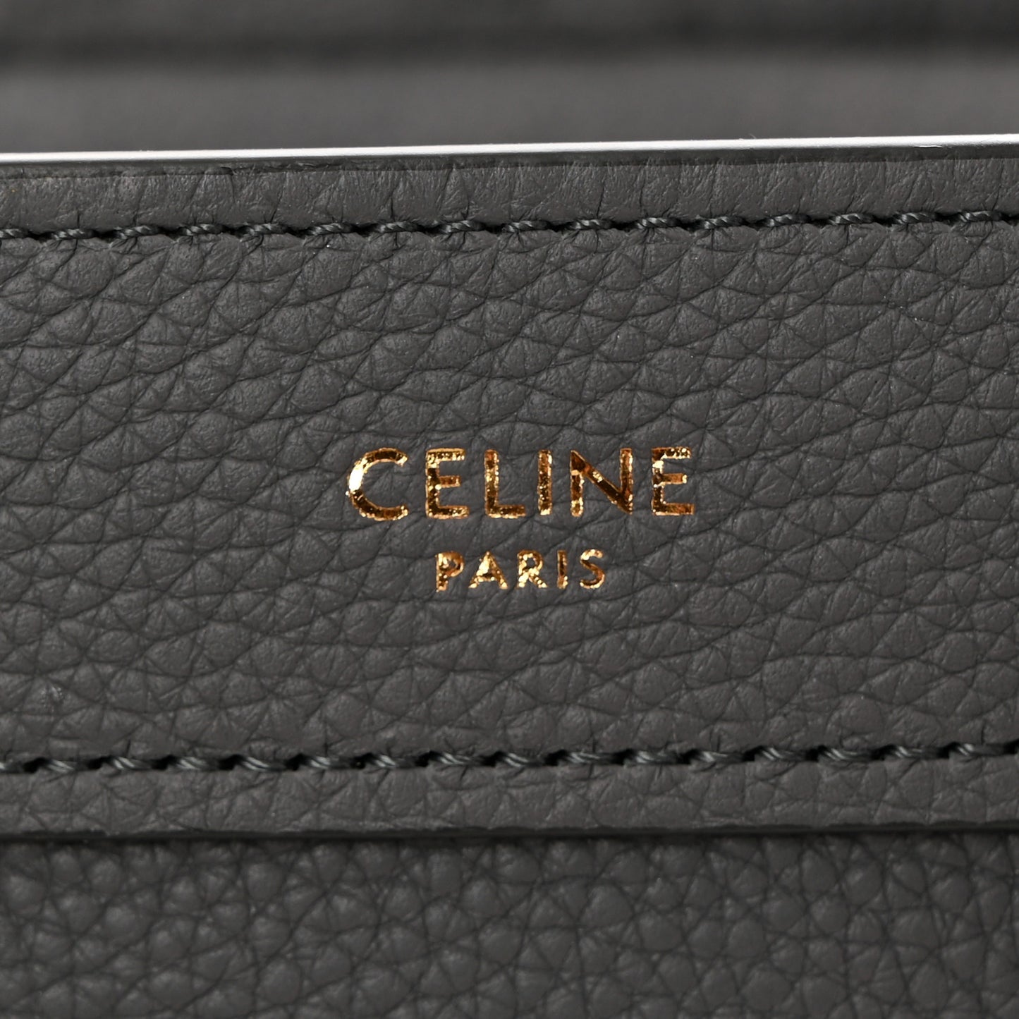 Baby Drummed Calfskin Nano Luggage Kohl