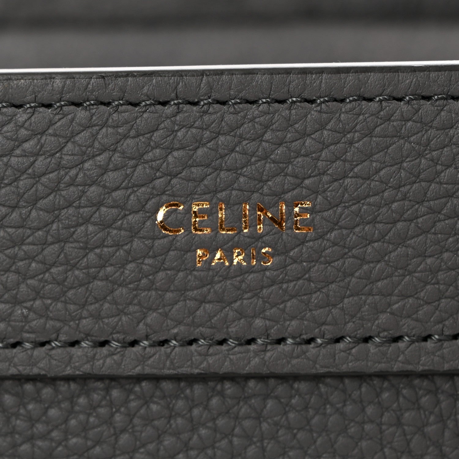 Celine Baby Drummed Calfskin Nano Luggage Kohl 6 of 11