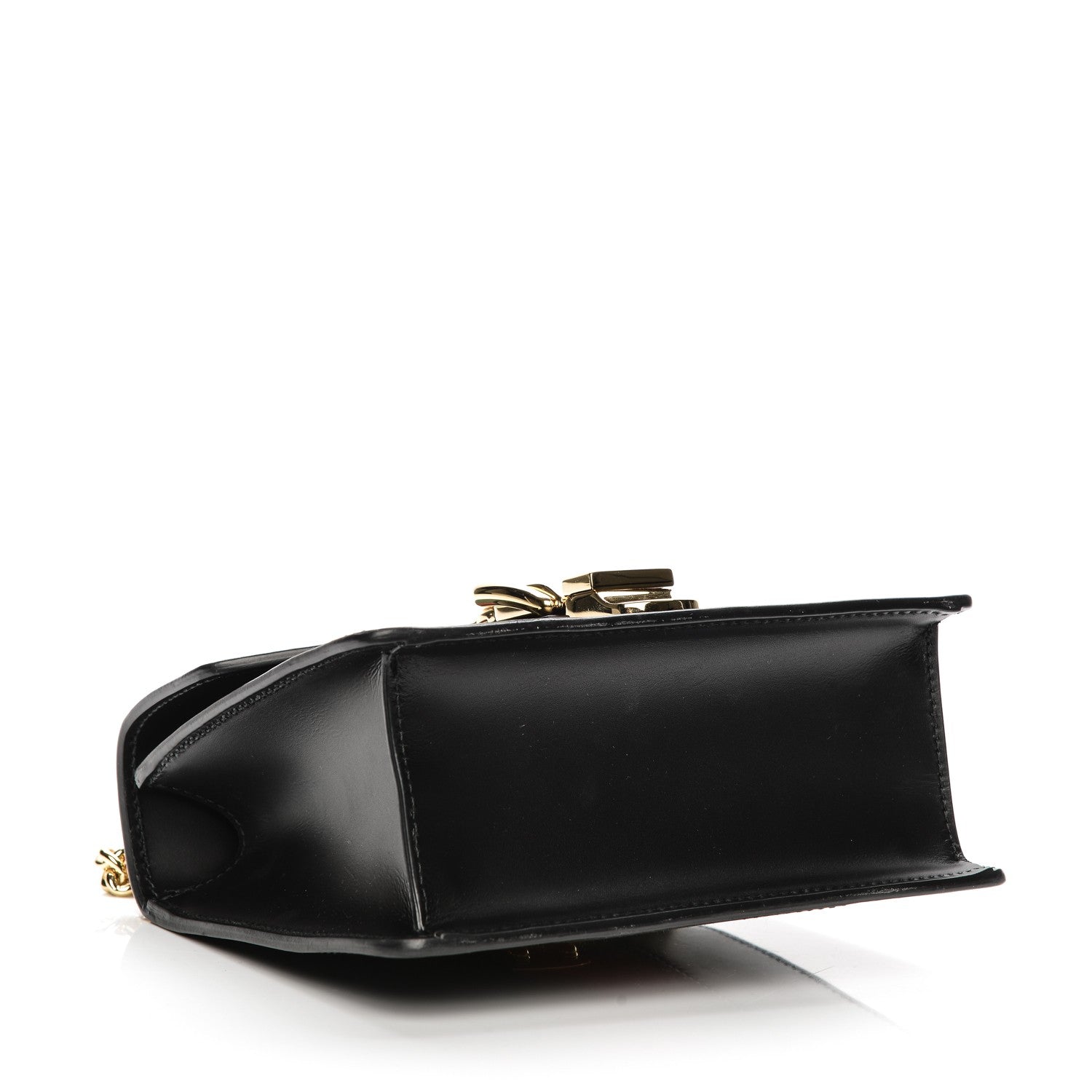 Gucci Calfskin Mini Sylvie Chain Shoulder Bag Black 4 of 7