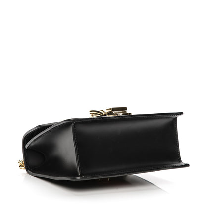 Gucci Calfskin Mini Sylvie Chain Shoulder Bag Black 4 of 7