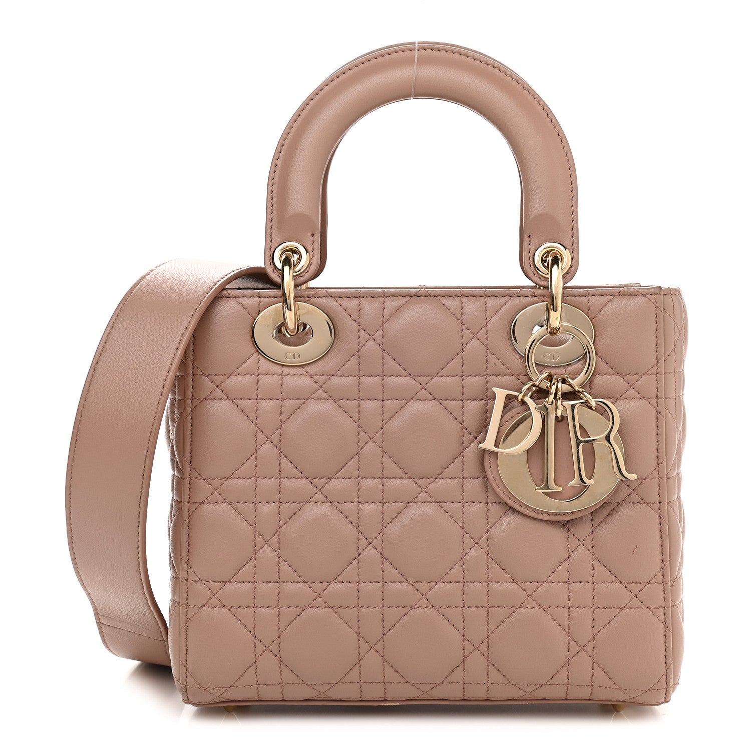 Christian Dior Lambskin Cannage Small Lady Dior Pink 1 of 13