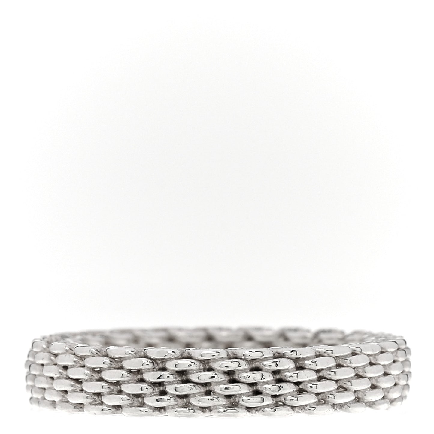 Sterling Silver Narrow Mesh Somerset Ring 51 5.75